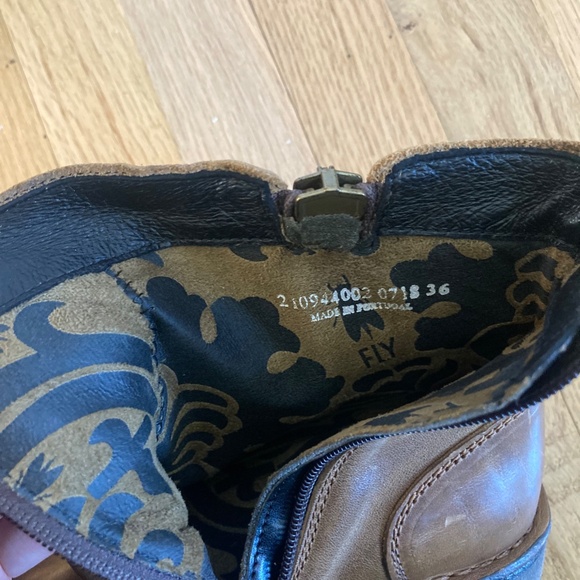 London Fly Brown Leather boots - Picture 5 of 8
